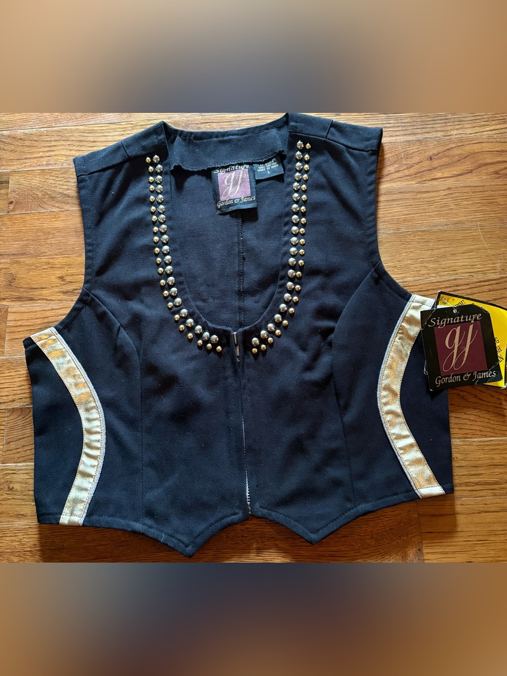 Signature Gordon & James Western Riding Vest, Size Large, NWT